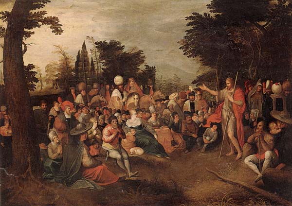 Saint john the baptist preaching